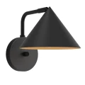 Kinkiet Remyck - 1 źródło światła - Matowa czerń ALM-REMYCK-1WB-BK Elstead Lighting