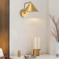 Kinkiet Remyck - 1 źródło światła - Szczotkowane złoto ALM-REMYCK-1WB-GD Elstead Lighting