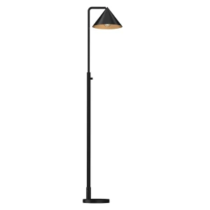 Lampa podłogowa Remyck - 1 źródło światła - Matowa czerń ALM-REMYCK-FL-BK Elstead Lighting