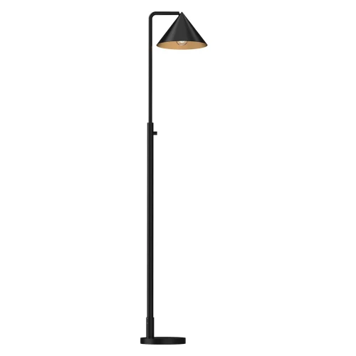 Lampa podłogowa Remyck - 1 źródło światła - Matowa czerń ALM-REMYCK-FL-BK Elstead Lighting