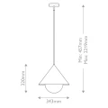 Lampa wisząca Remyck - 1 źródło światła - Matowa czerń ALM-REMYCK-P-BK Elstead Lighting