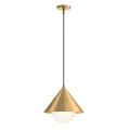 Lampa wisząca Remyck - 1 źródło światła - Szczotkowane złoto ALM-REMYCK-P-GD Elstead Lighting