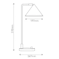 Lampa stołowa Remyck - 1 źródło światła - Szczotkowane złoto ALM-REMYCK-TL-GD Elstead Lighting