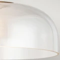 Półplafon Sylvia - 1 źródło światła - Matowa czerń ALM-SYLVIA-SF-BK-CL Elstead Lighting
