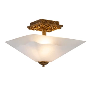 Półplafon Star - 2 źródła światła - Przecierane złoto STAR-F-S-DG Elstead Lighting