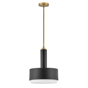 Średnia lampa wisząca Cedric - 2 źródła światła - Lakierowany mosiądz HK-CEDRIC-P-M-BR Elstead Lighting