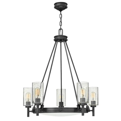 Żyrandol Collier - 5 źródeł światła - Zgaszona czerń HK-COLLIER5-BX Elstead Lighting