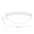 Średni plafon Collier - 3 źródła światła - Zgaszona czerń HK-COLLIER-F-M-BX Elstead Lighting