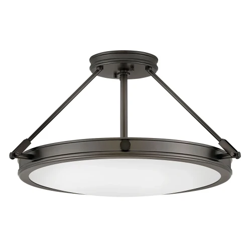 Średni półplafon Collier - 4 źródła światła - Zgaszona czerń HK-COLLIER-SF-M-BX Elstead Lighting