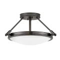 Mały półplafon Collier - 3 źródła światła - Zgaszona czerń HK-COLLIER-SF-S-BX Elstead Lighting