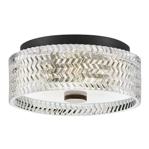 Plafon Elle - 2 źródła światła - Czarny  HK-ELLE-F-S-BK Elstead Lighting