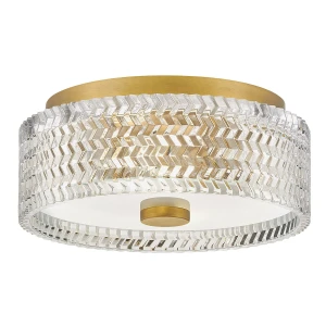 Plafon Elle - 2 źródła światła - Klasyczny mosiądz HK-ELLE-F-S-HB Elstead Lighting