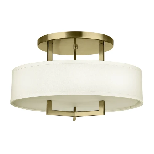 Półplafon Hampton - 4 źródła światła - Szczotkowany mosiądz HK-HAMPTON-SF-BB Elstead Lighting