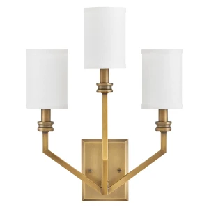 Kinkiet Moore - 3 źródła światła - Klasyczny mosiądz HK-MOORE-WB3-HB Elstead Lighting