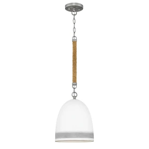 Lampa wisząca Nash - 1 źródło światła - Antyczny nikiel HK-NASH-P-AN Elstead Lighting