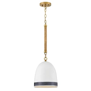 Lampa wisząca Nash - 1 źródło światła - Klasyczny mosiądz HK-NASH-P-HB Elstead Lighting