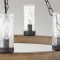 Latarnia wisząca Sawyer - 9 źródeł światła - Imitacja drewna HK-SAWYER9-SQ Elstead Lighting