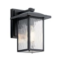 Mała latarnia naścienna Cappanna - 1 źródło światła - Strukturalna czerń KL-CAPPANNA-S-BKT Elstead Lighting
