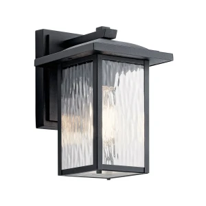 Mała latarnia naścienna Cappanna - 1 źródło światła - Strukturalna czerń KL-CAPPANNA-S-BKT Elstead Lighting