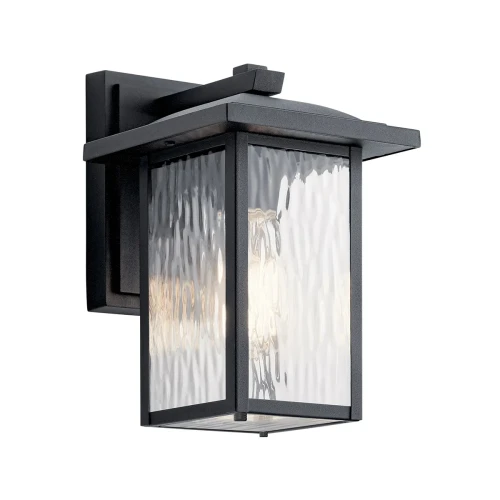 Mała latarnia naścienna Cappanna - 1 źródło światła - Strukturalna czerń KL-CAPPANNA-S-BKT Elstead Lighting