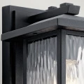 Mała latarnia naścienna Cappanna - 1 źródło światła - Strukturalna czerń KL-CAPPANNA-S-BKT Elstead Lighting