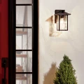 Mała latarnia naścienna Cappanna - 1 źródło światła - Strukturalna czerń KL-CAPPANNA-S-BKT Elstead Lighting