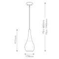 Lampa wisząca Deela - 1 źródło światła - Czarny  KL-DEELA-P-BK Elstead Lighting