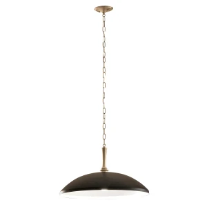 Lampa wisząca Delarosa - 1 źródło światła - Czarny, szampański KL-DELAROSA-P-BK Elstead Lighting