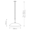 Lampa wisząca Delarosa - 1 źródło światła - Czarny, szampański KL-DELAROSA-P-BK Elstead Lighting
