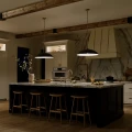 Lampa wisząca Delarosa - 1 źródło światła - Czarny, szampański KL-DELAROSA-P-BK Elstead Lighting
