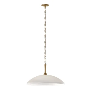 Lampa wisząca Delarosa - 1 źródło światła - Biały, szampański KL-DELAROSA-P-WH Elstead Lighting