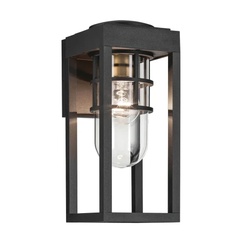 Mała latarnia naścienna Hone - 1 źródło światła - Strukturalna czerń KL-HONE-S-BKT Elstead Lighting