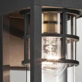 Mała latarnia naścienna Hone - 1 źródło światła - Strukturalna czerń KL-HONE-S-BKT Elstead Lighting