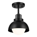Kinkiet, Półplafon, Lampa wisząca Niva - 1 źródło światła - Czarny  KL-NIVA-1W-1P-BK Elstead Lighting