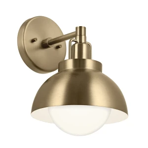 Kinkiet, Półplafon, Lampa wisząca Niva - 1 źródło światła - Szampański brąz KL-NIVA-1W-1P-CPZ Elstead Lighting