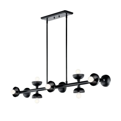 Lampa wyspowa Palta - 10 źródeł światła - Satynowa czerń KL-PALTA-LP10-BK Elstead Lighting