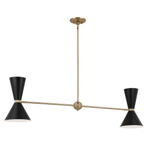 Lampa wyspowa Phix - 4 źródła światła - Szampański brąz KL-PHIX-2-LINEAR-CBB Elstead Lighting
