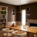 Lampa wyspowa Phix - 4 źródła światła - Szampański brąz KL-PHIX-2-LINEAR-CBB Elstead Lighting