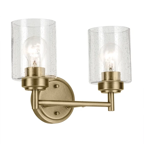 Kinkiet Winslow - 2 źródła światła - Naturalny mosiądz KL-WINSLOW-2W-NBR Elstead Lighting