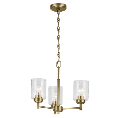 Żyrandol Winslow - 3 źródła światła - Naturalny mosiądz KL-WINSLOW3-NBR Elstead Lighting