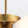 Lampa wisząca Kristy - 4 źródła światła - Przecierane złoto KRISTY-4P-DG-OPAL Elstead Lighting