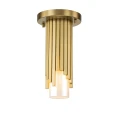 Mała lampa wisząca Marvele - 1 źródło światła - Postarzany mosiądz MARVELE-MP-AB-OPAL Elstead Lighting