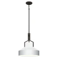 Lampa wisząca Brecken - 2 źródła światła - Postarzany mosiądz QZ-BRECKEN-2P-AB-OPAL Elstead Lighting