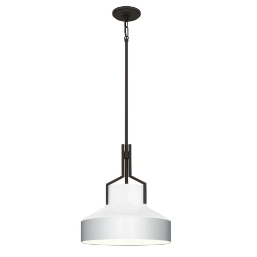Lampa wisząca Brecken - 2 źródła światła - Postarzany mosiądz QZ-BRECKEN-2P-AB-OPAL Elstead Lighting