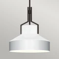 Lampa wisząca Brecken - 2 źródła światła - Postarzany mosiądz QZ-BRECKEN-2P-AB-OPAL Elstead Lighting