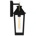 Średnia latarnia naścienna Buckley - 1 źródło światła - Matowa czerń QZ-BUCKLEY-M-MBK Elstead Lighting