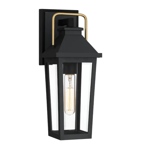 Mała latarnia naścienna Buckley - 1 źródło światła - Matowa czerń QZ-BUCKLEY-S-MBK Elstead Lighting