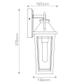 Mała latarnia naścienna Buckley - 1 źródło światła - Matowa czerń QZ-BUCKLEY-S-MBK Elstead Lighting
