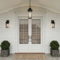 Mała latarnia naścienna Buckley - 1 źródło światła - Matowa czerń QZ-BUCKLEY-S-MBK Elstead Lighting