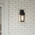 Mała latarnia naścienna Buckley - 1 źródło światła - Matowa czerń QZ-BUCKLEY-S-MBK Elstead Lighting